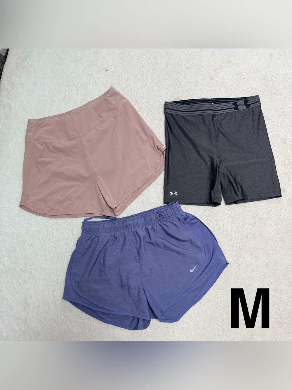 women’s Nike and under armour Shorts Bundle 3 Size M